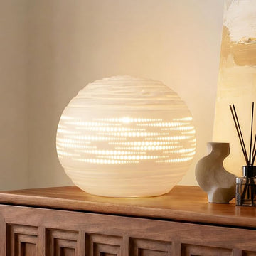 RONDURE Saturn Modern Ceramic Table Lamp with Dimmer